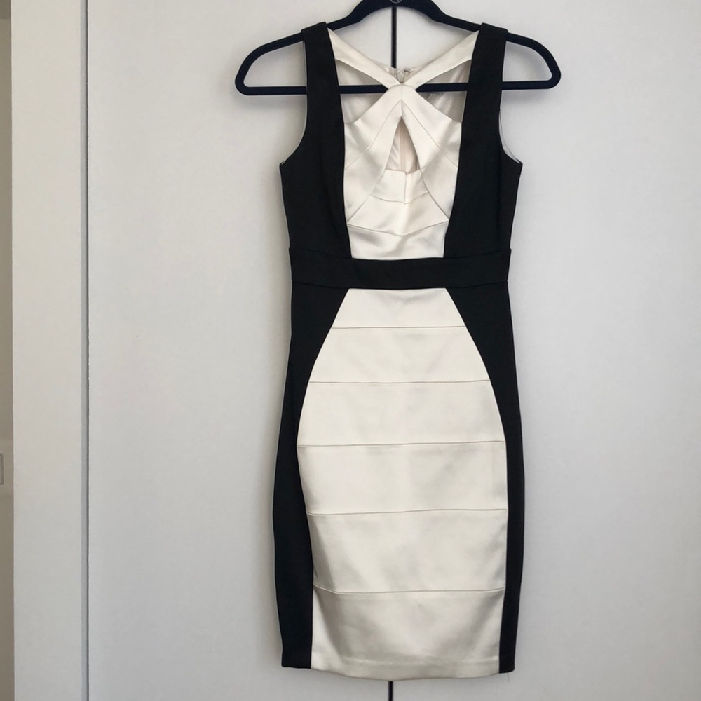 NEW WITH TAGS Black and White Cocktail Dress